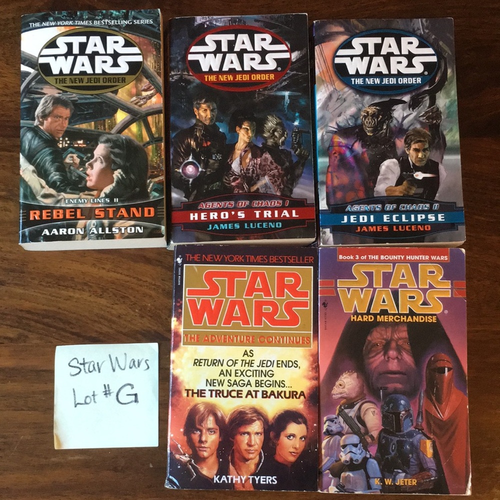 Star Wars PB Books (Lot #G) Mixed  Paperbacks Some Vintage